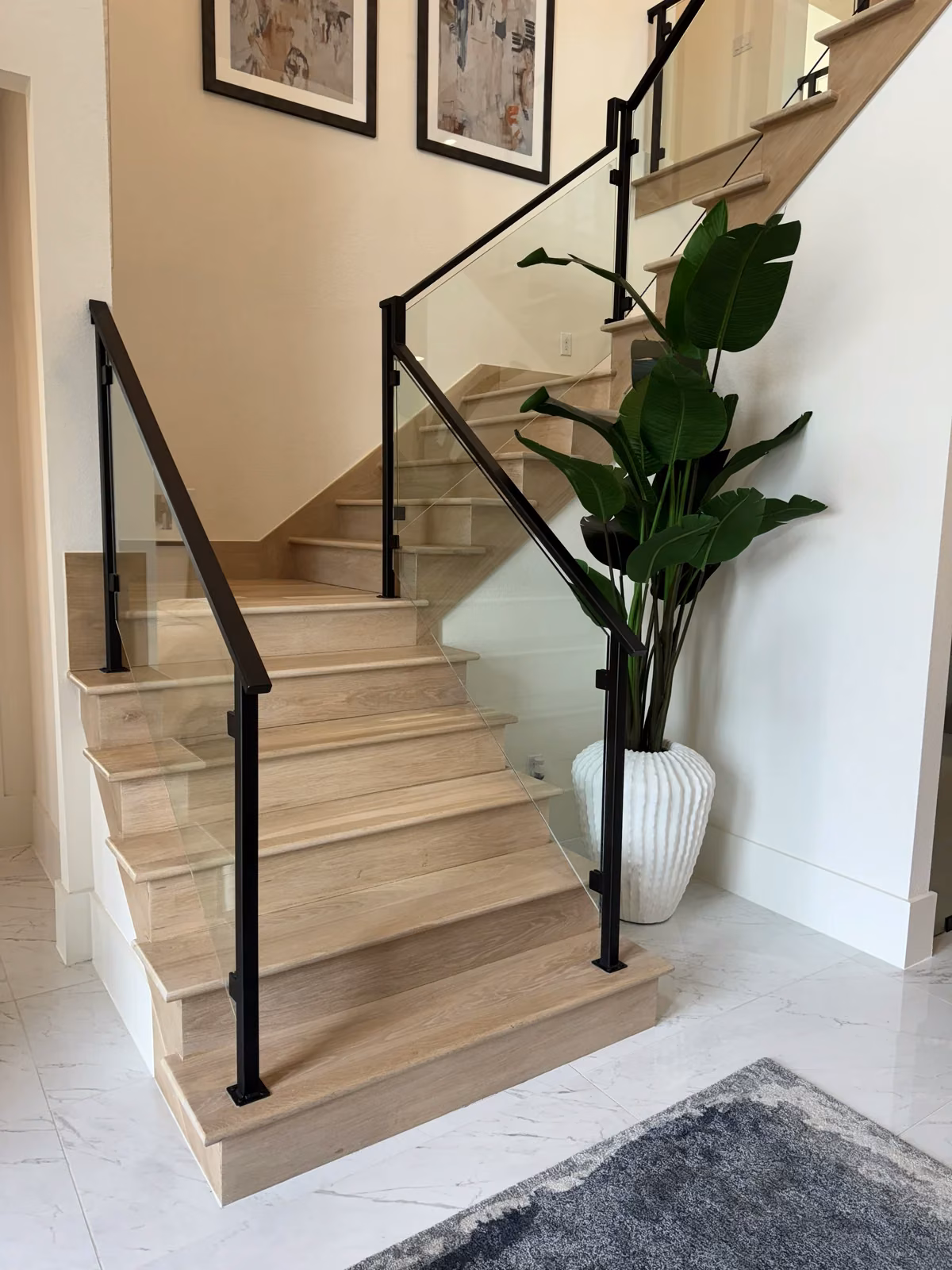 FJR Stair & Door in-house metalwork shop fabricating an iron stair railing