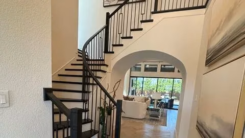 Curved and statement staircases for custom homes